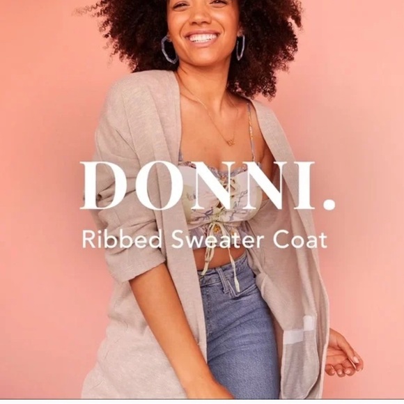 Donni Anthropologie Slouchy Gray Cardigan - Picture 10 of 10